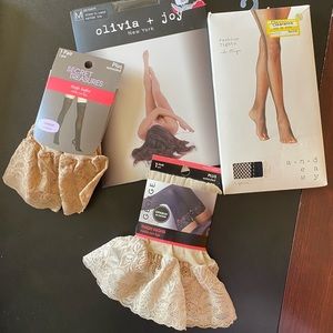 FOUR (4) Pairs of Nylons. 2 Thigh High, 2 Waist.